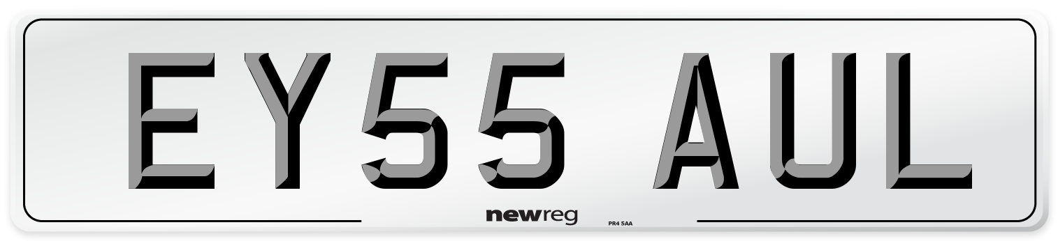 EY55 AUL Number Plate from New Reg